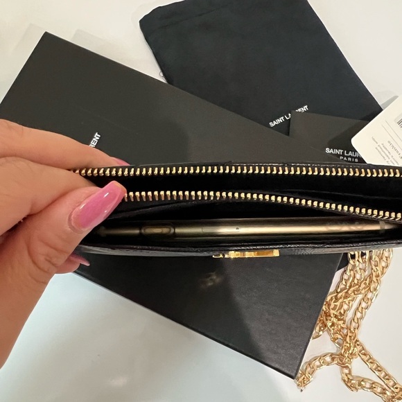 Reserved - Yves Saint Laurent monogram pink clutch and crossbody - Picture 12 of 12